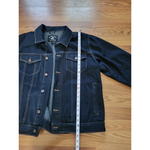 Beverly Hills Polo Club Denim Jacket Mens M Cotton Y2K - Picture 5 of 6